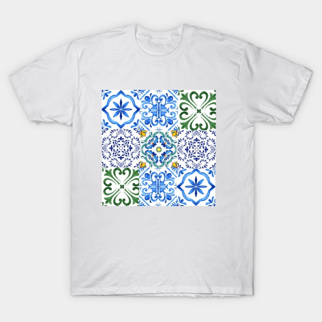 Colorful Portuguese Tiles T-Shirt by nancy.hajjar@yahoo.com